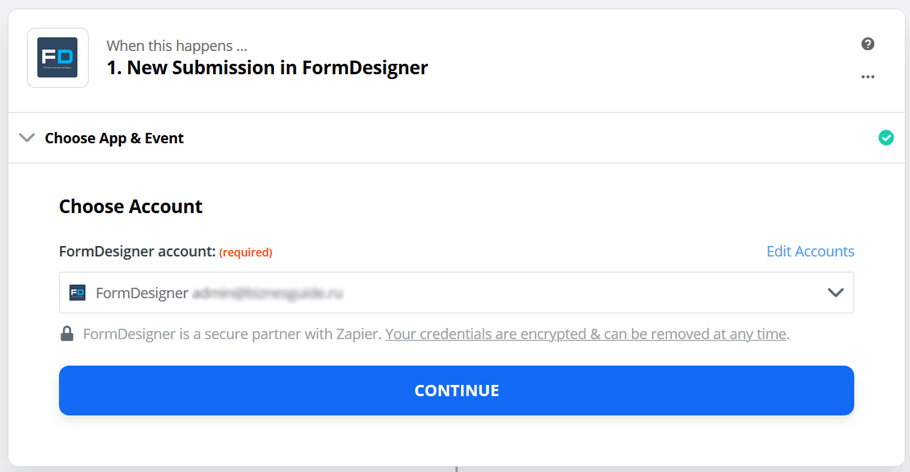Подключите FormDesigner к сотням других приложений с помощью Zapier 6