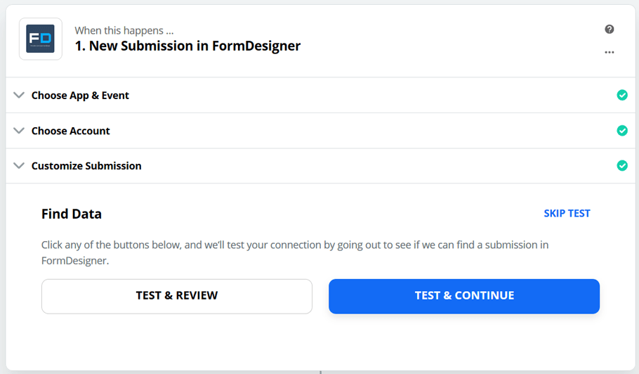 Подключите FormDesigner к сотням других приложений с помощью Zapier 8